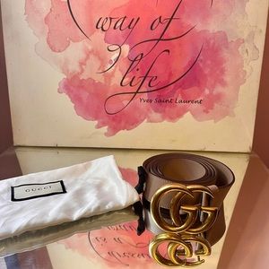 Gucci Dusty Pink Belt